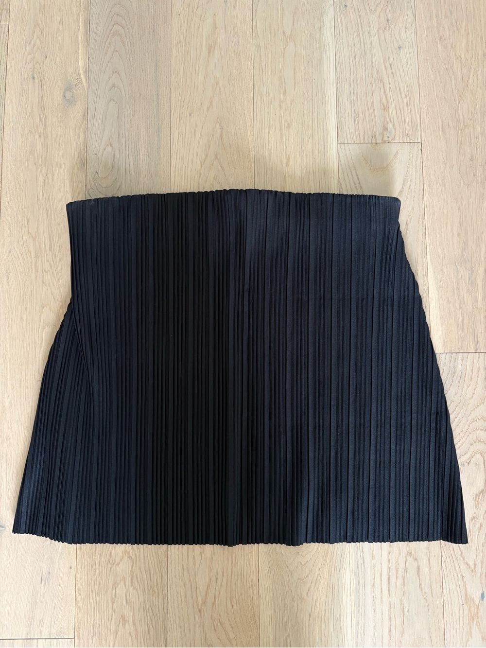 Black Pleated Tube Top